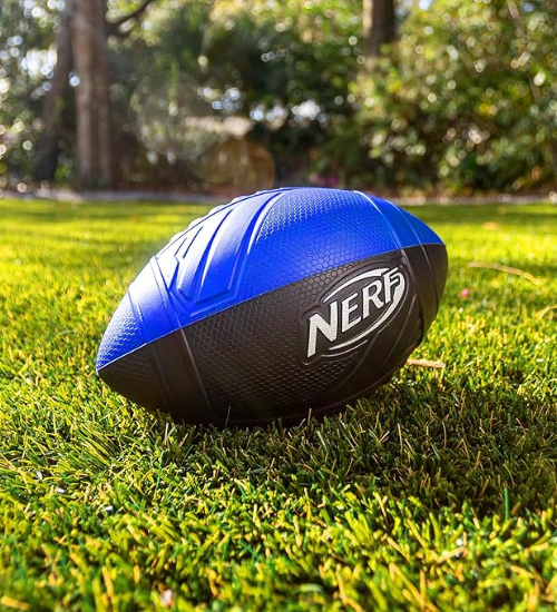 Nerf Pro Grip Football, Blue, Foam Ball