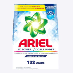 Ariel Powder Laundry Detergent, Original Scent, 211 oz, 132 Loads